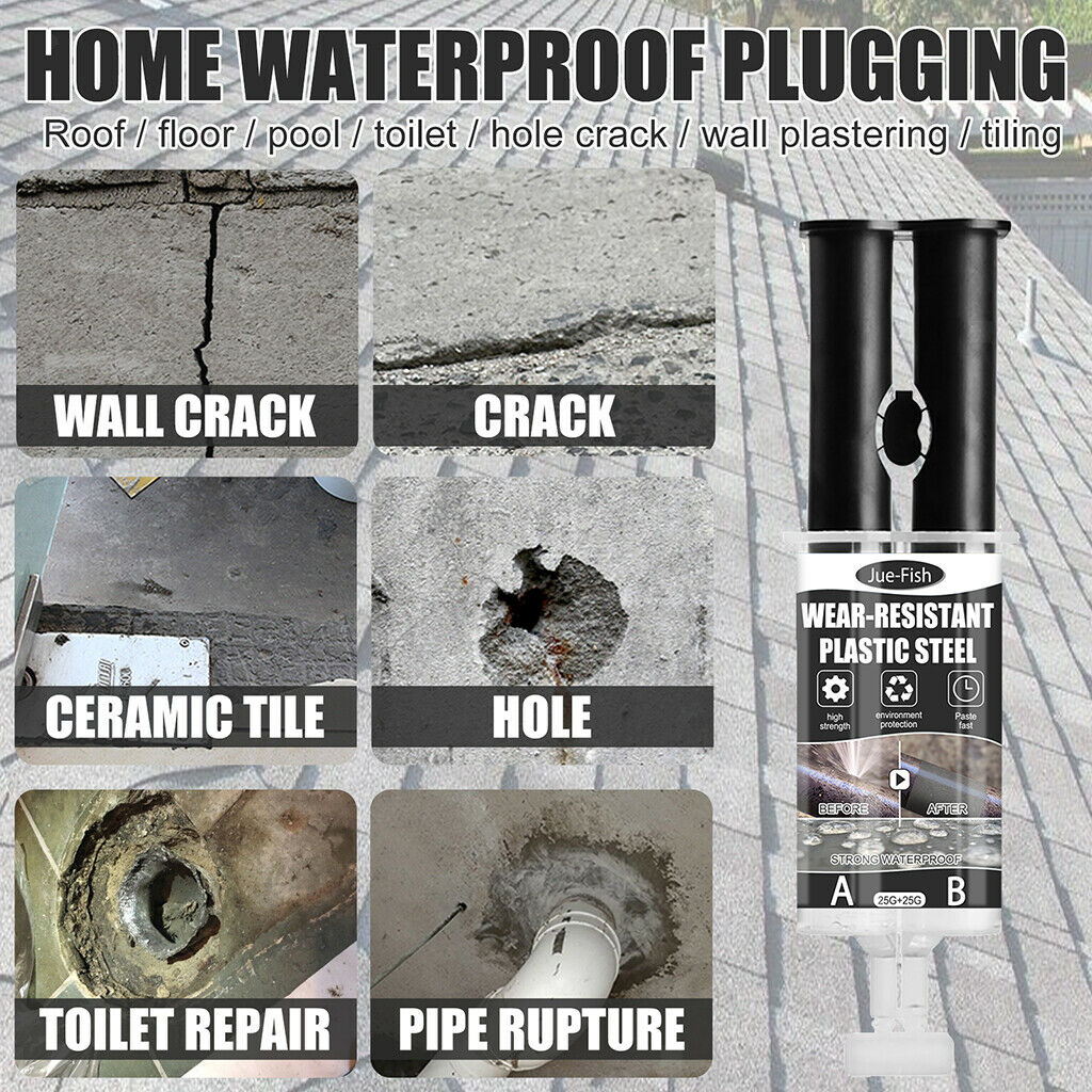 Concrete Repair Agent Paste Waterproof Cracks Glue Cement Floor Household