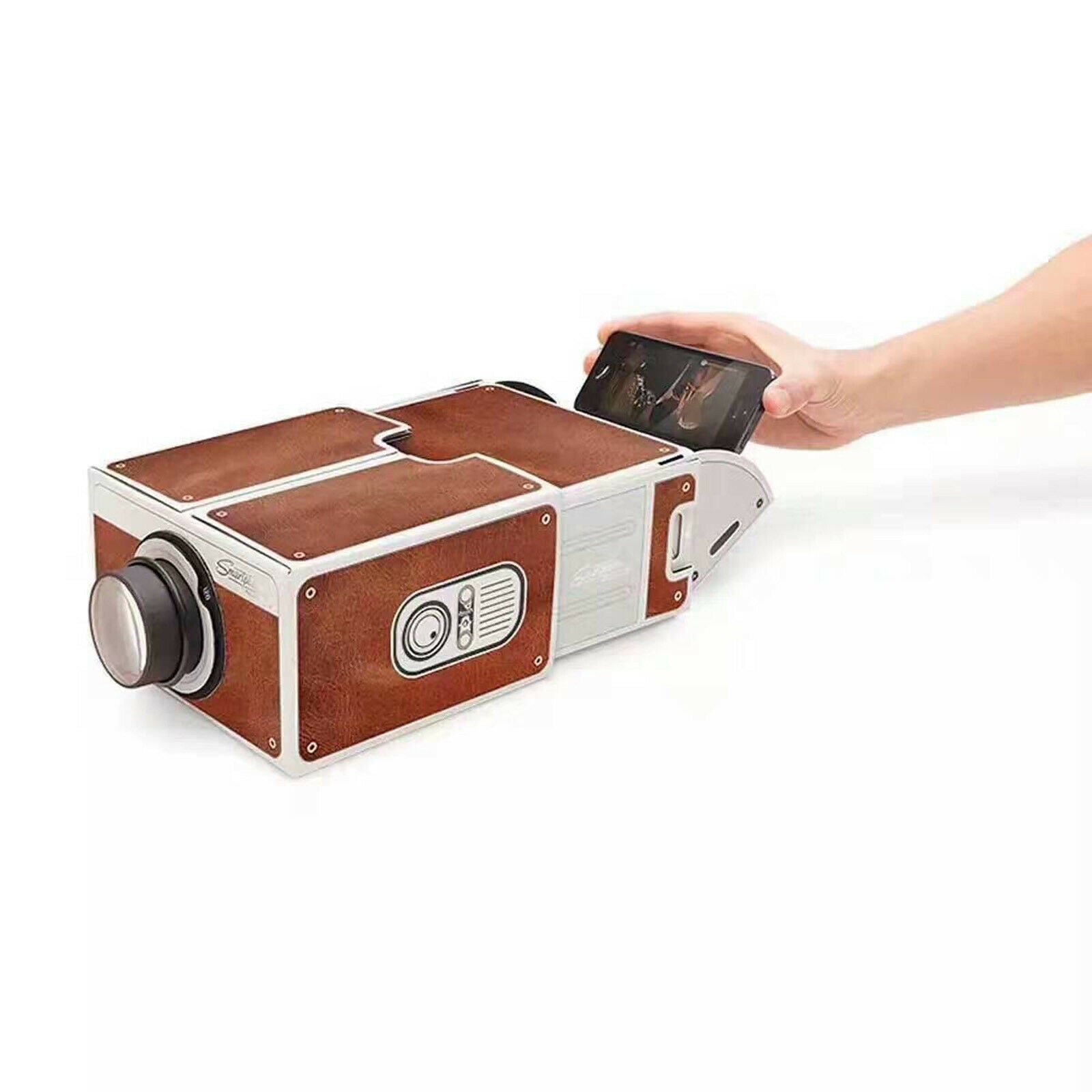 Cardboard Smart Phone Projector TV Screen Amplifier Portable Theater Cinema