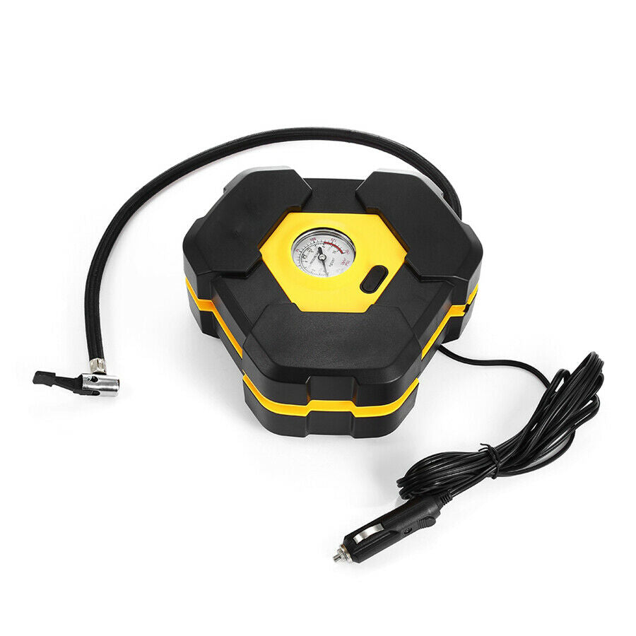 Electric Tire Compressor Inflator Air Pump Portable For Car Motor Cigarette Plug