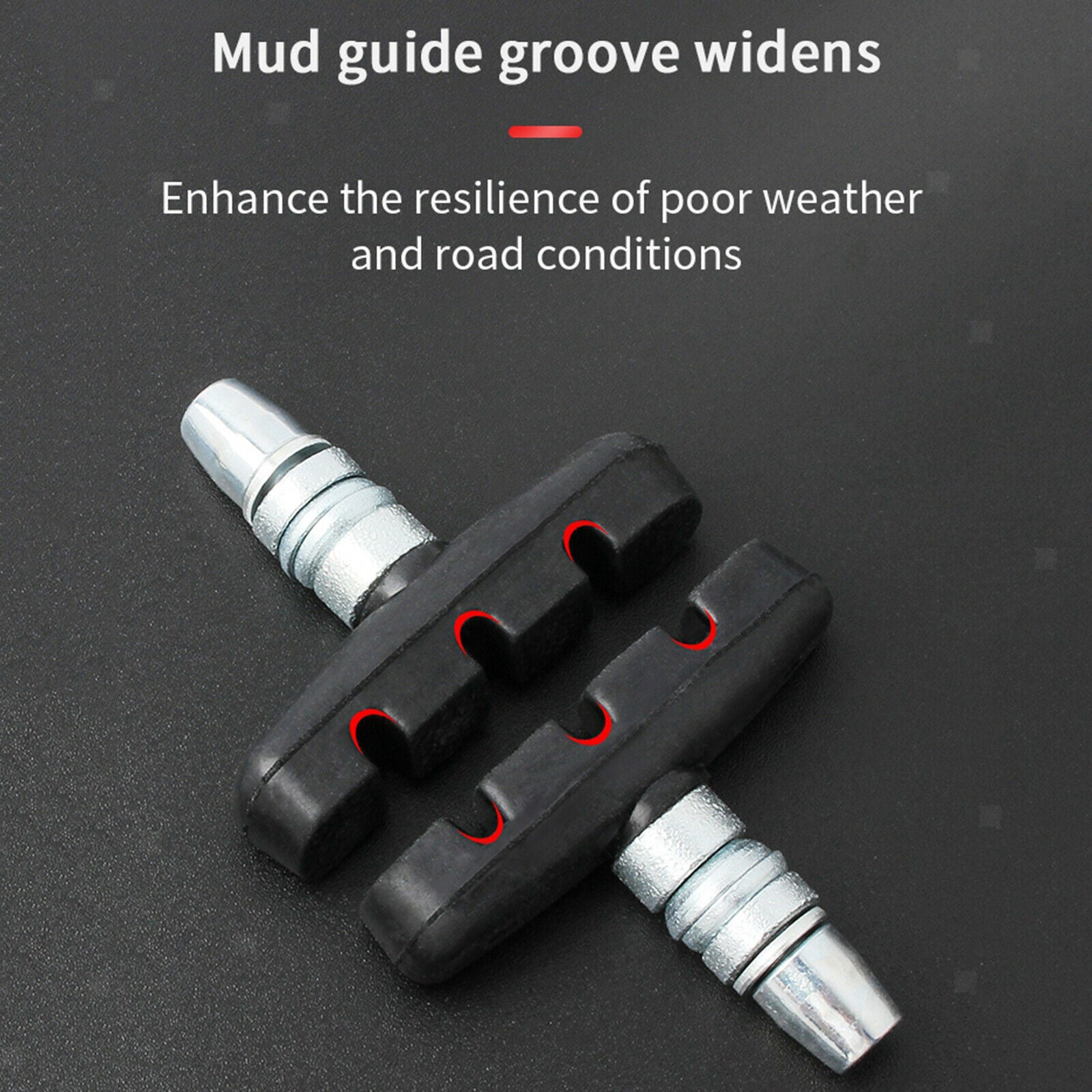 54mm Bike V Brake Pad Replacement MTB Road V-Brake Repair Blocks Brakes