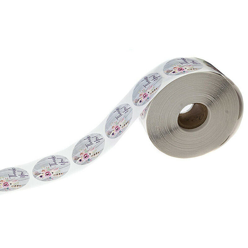 500pcs Floral Thank You Stickers Scrapbooking Seal Labels Deco Wedding St.l8