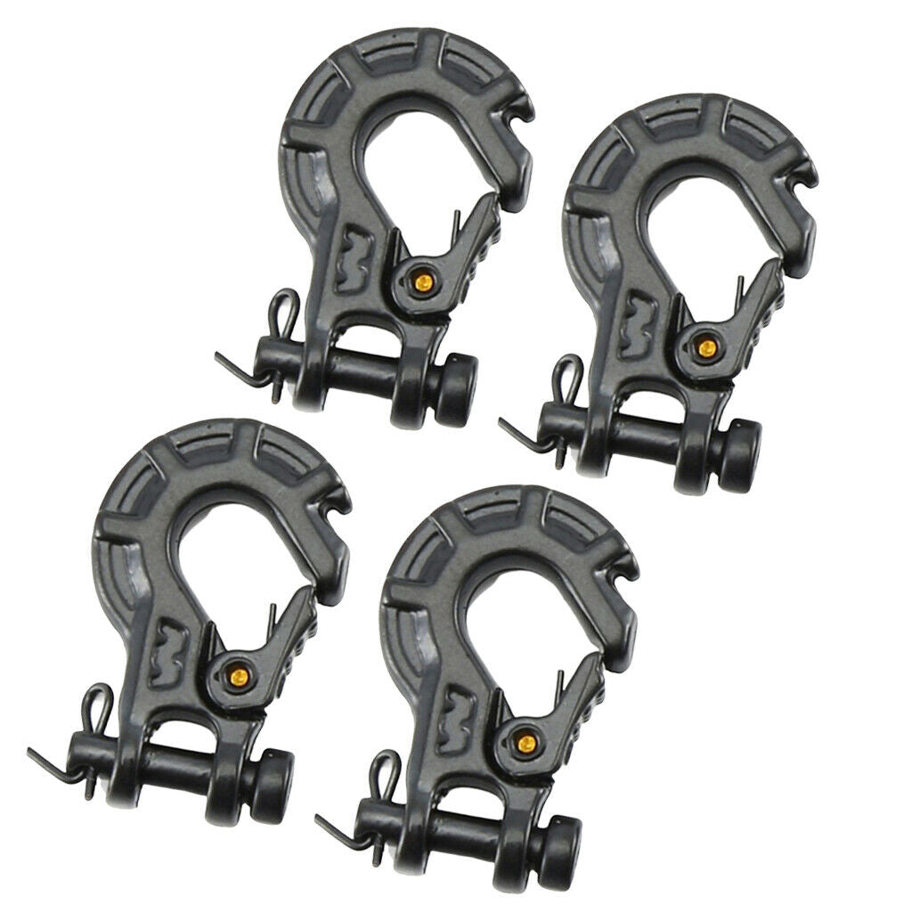 4 Pieces RC Metal Trailer Hook Winch Hook for 1/10 RC Crawler Car Parts