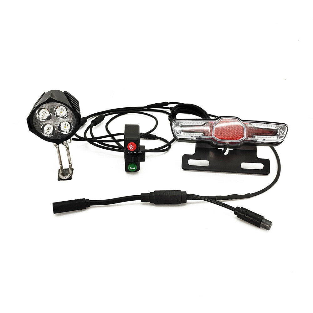 24-60V Ebike Headlight Tail Rear Lights Set for Bafang BBS01 02 HD Brake lights