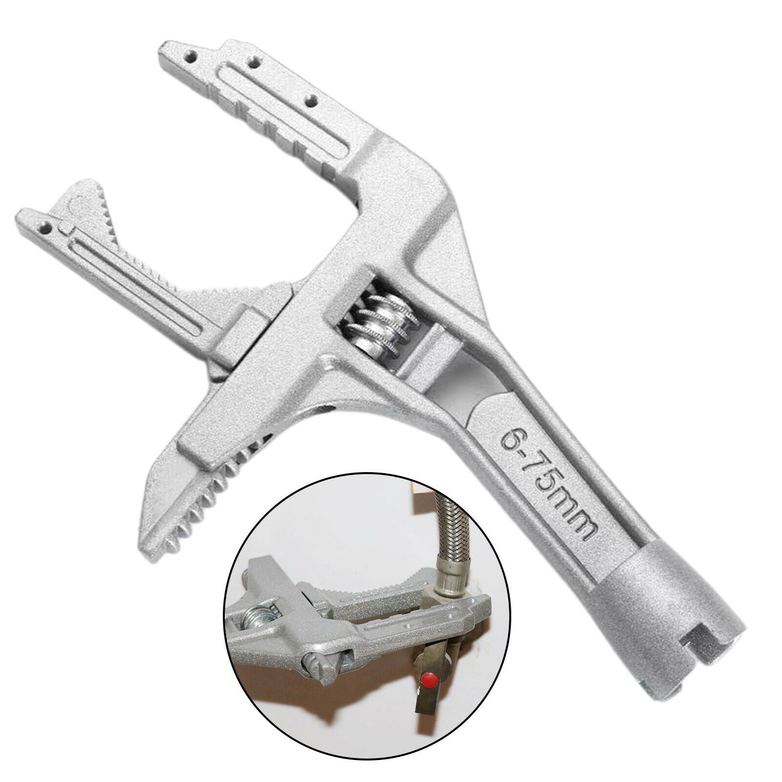 Large Opening Adjustable Wrench Universal Home Bathroom Spanner Wrench