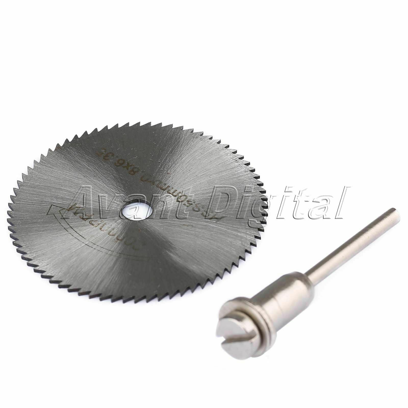 50mm HSS PVC ABS Plastic Wood Saw Blade Cut-Off Cutting Wheel Disc Mandrel New