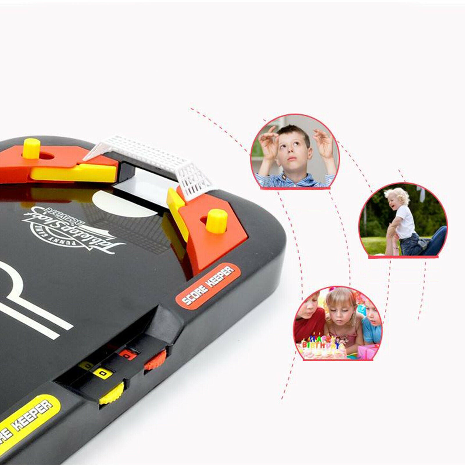 Plastic Desktop Air Hockey Table Game Portable Hockey Game for Kids and Adults