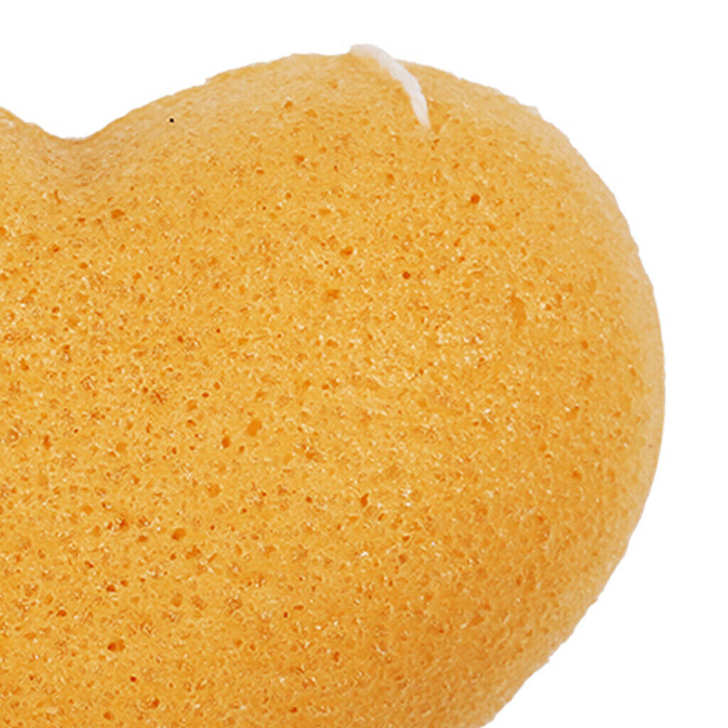 Konjac Cleaning Sponge Puff Exfoliating Facial Sponge Ginger Yellow