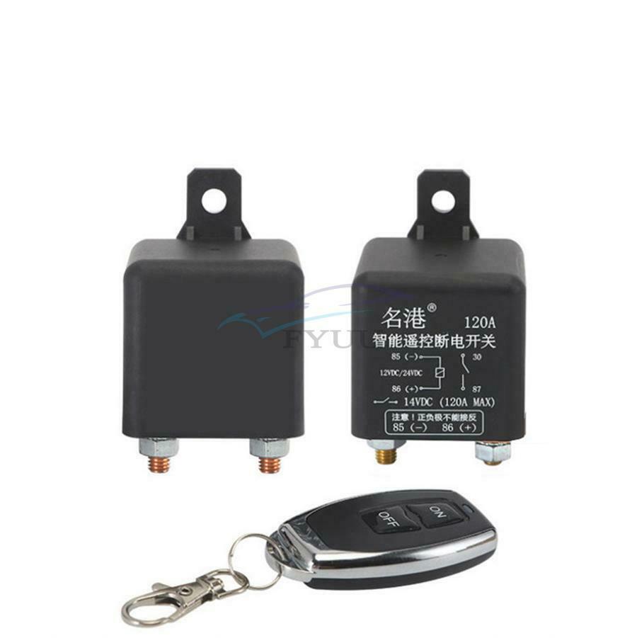 1× 12V Universal Integrated Wireless Remote Control Car Battery Switch Isolator