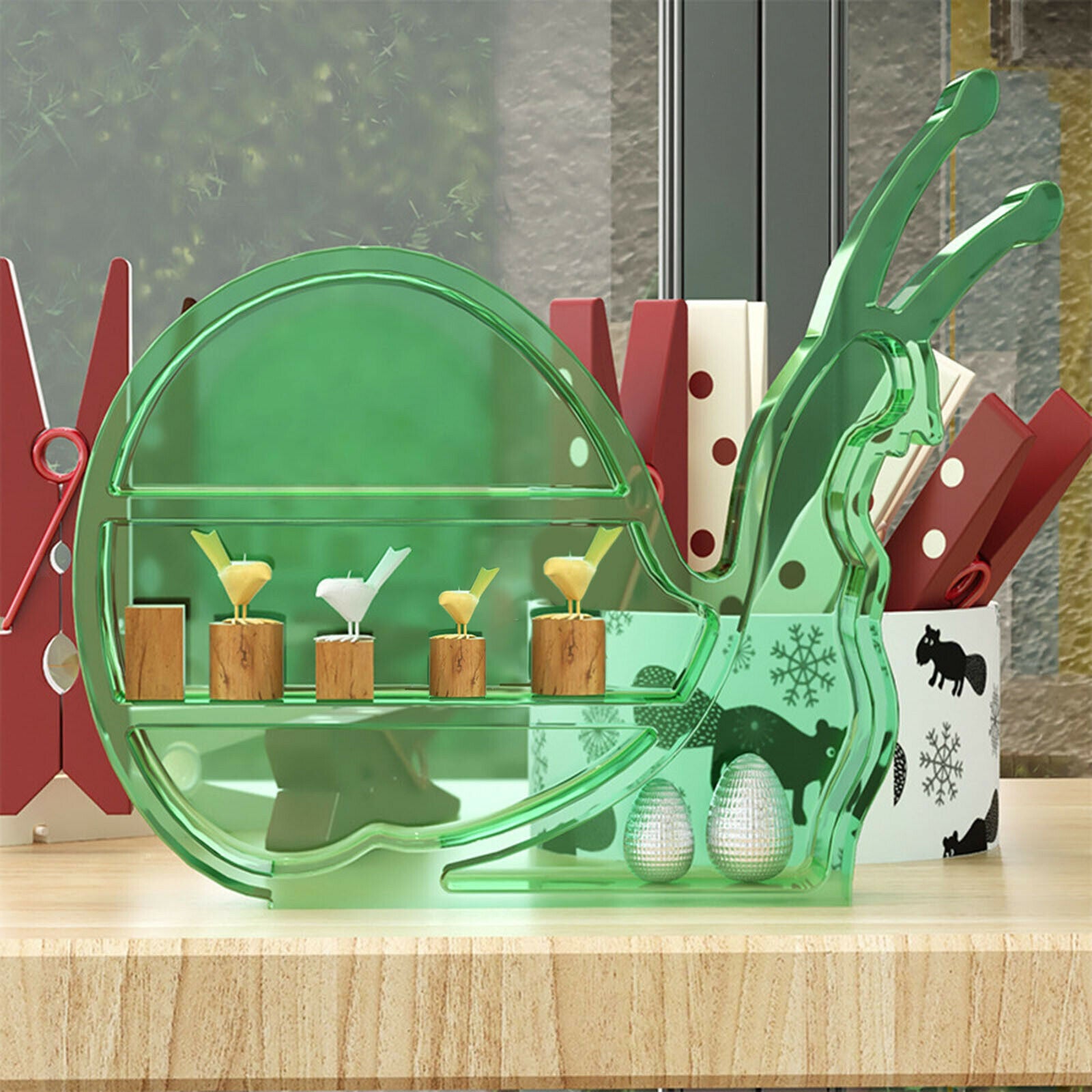 Snail Shape Mold Jewelry Storage Rack Shelf Display Stand Mould DIY Art