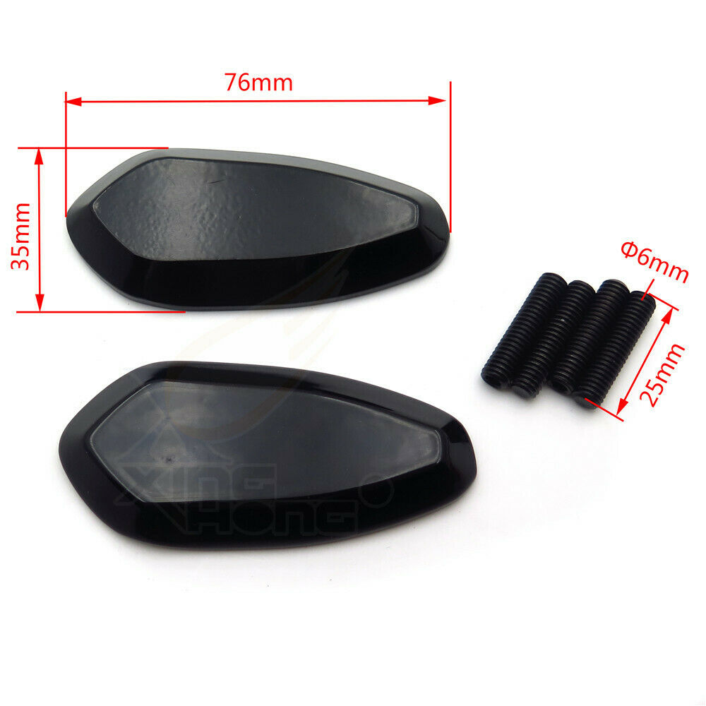 Mirror Block Off Base Plates 5mm For 1999-2007 Yamaha R6 Yzf-R6 Yzfr6 Carbon