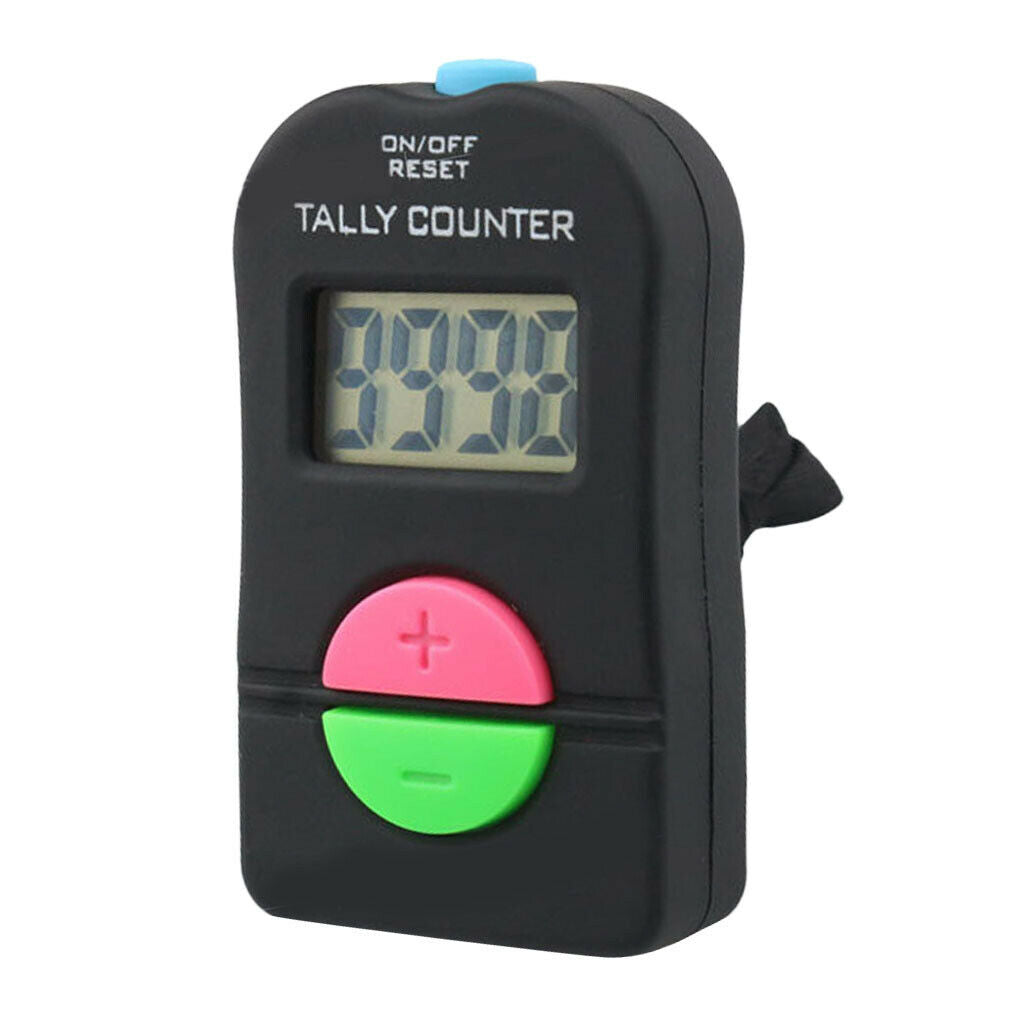 Electronic Digital Hand Tally Counter Clickers Count Up & Down 4 figures