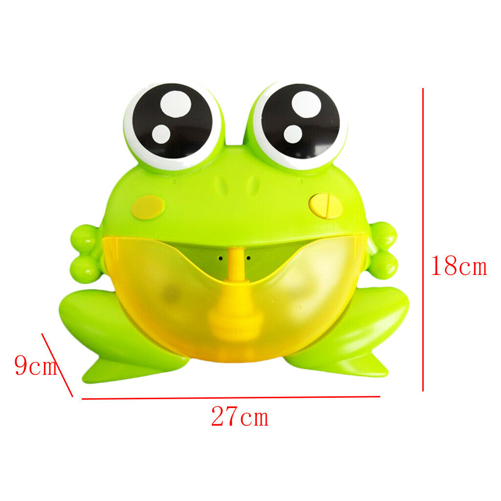 Battery Powered Automatic Frog Bubble Machine, Portable Bubbles Maker for Kids