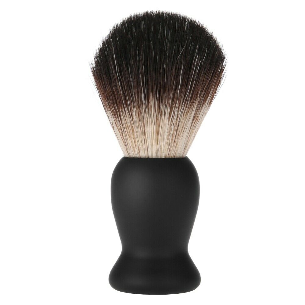 4Pcs Men Beard Shaving Barber Tools Kit Brush+Stand+Soap+Bowl Salon Supplies