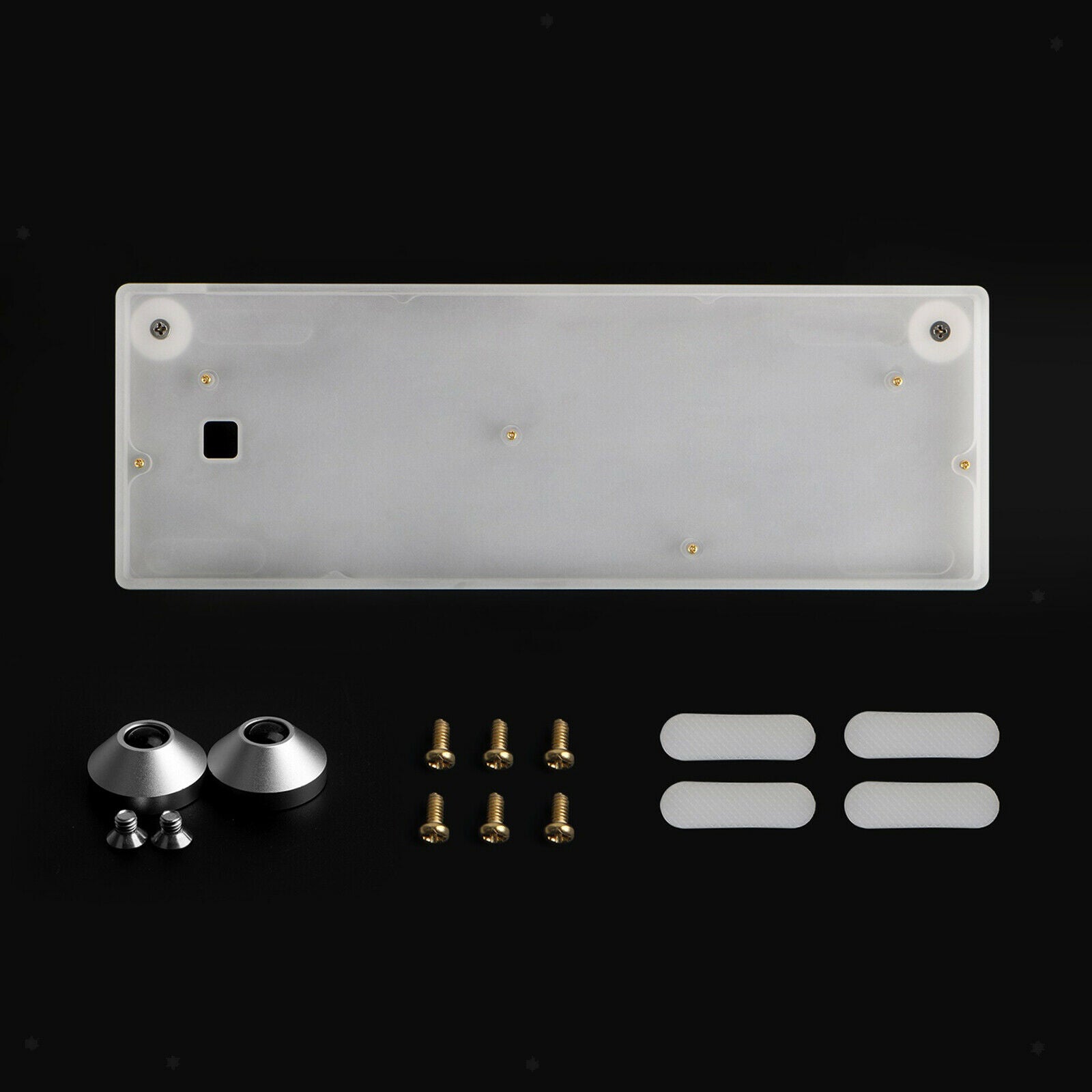 Keyboard Case Frosted Acrylic Shell for 60% DIY GH60 USB port Professional