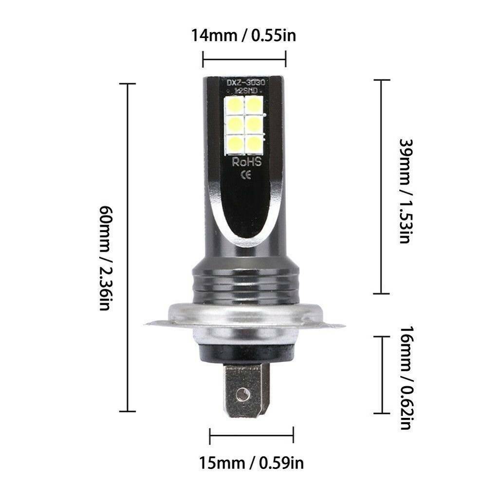 2x H7 LED Headlight Conversion 110W 30000LM 6000K Error Free Canbus Bulb US hot