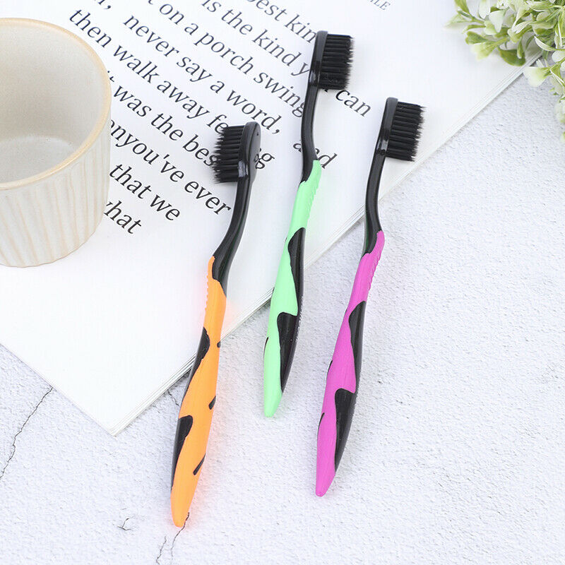 4Pcs/Pack Bamboo Toothbrush Charcoal Toothbrush of Dental Oral Care Soft .l8