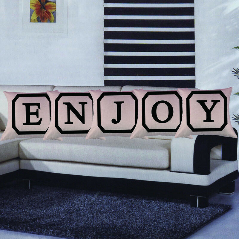 Throw Pillow Slip Square Pillow Cover Bedding Sofa Car Bedroom 17x17inch #E