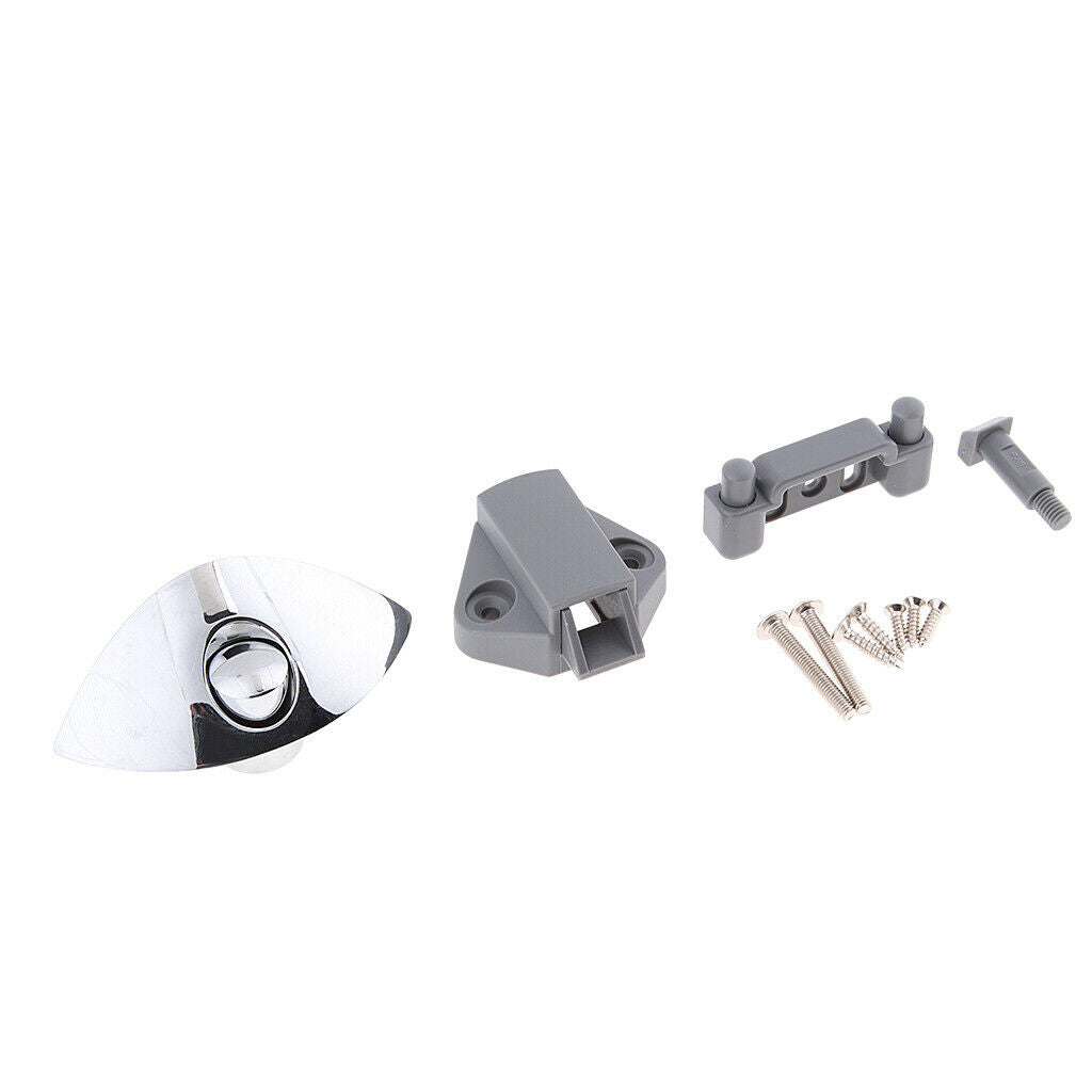 Half Moon Push Button Latch Lock Keyless for Boat RV Drawer Cabinet Cupboard