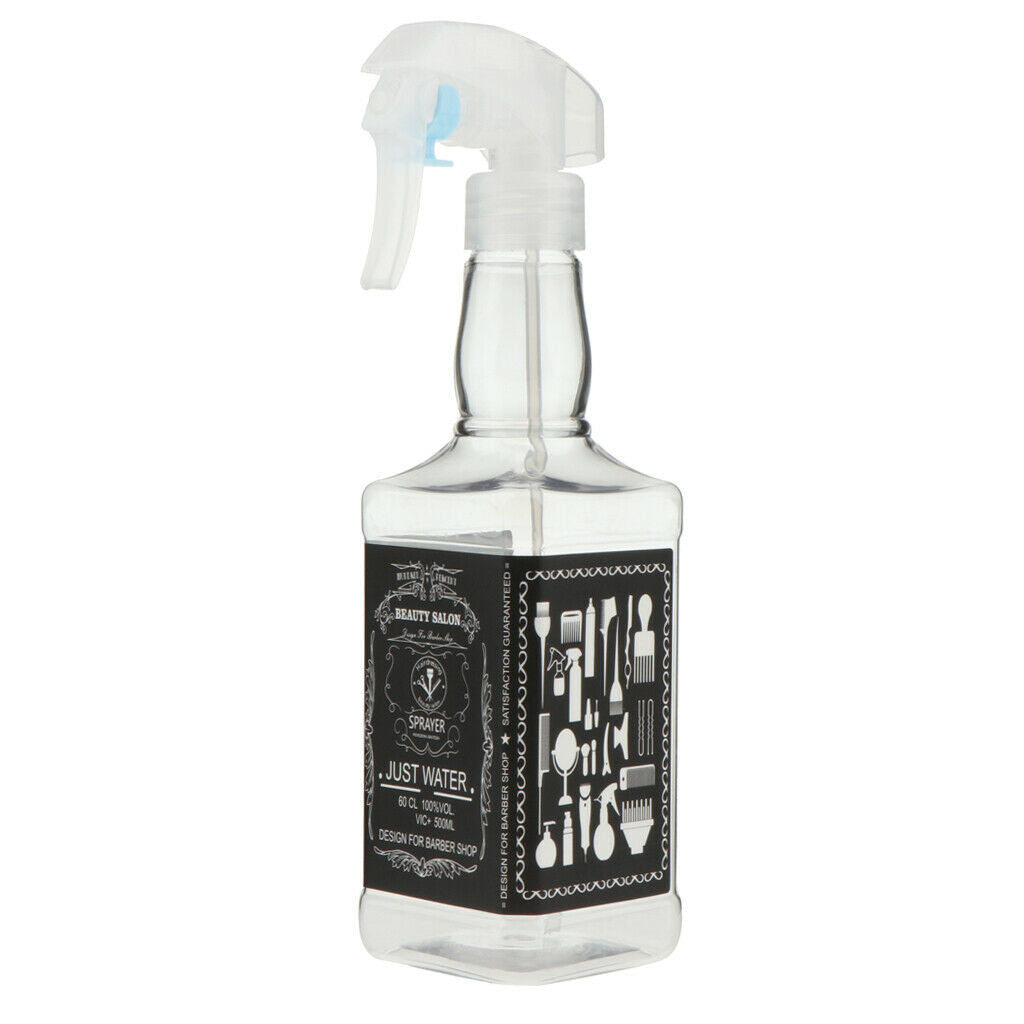 4Pcs Hair Salon Empty Spray Bottle Plastic Hairdressing Water Sprayer 500ml
