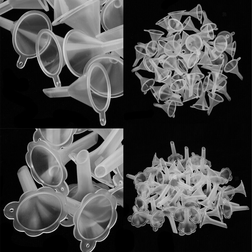 100 Pieces Mini Funnels for Filling Perfume Diffuser Bottle Liquid Oil