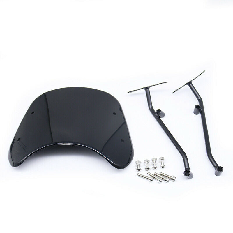 Black Windscreen Headlight Fairing Protector Windshield For Benelli Leoncino 500