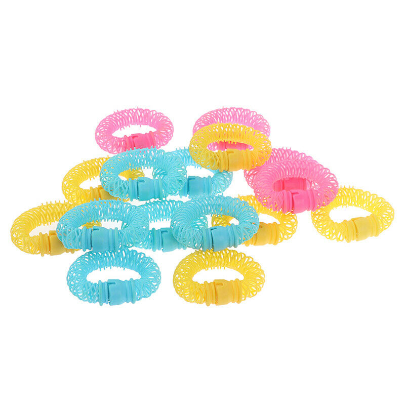 16Pcs Magic Hair Curler Spiral Curls Roller Donuts Curl Hair Styling Tool.l8