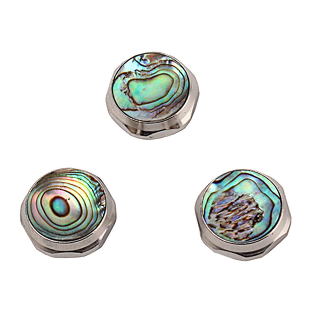 3pcs Trumpet Repairing Part Buttons Musical Instrument Trumpet Abalone