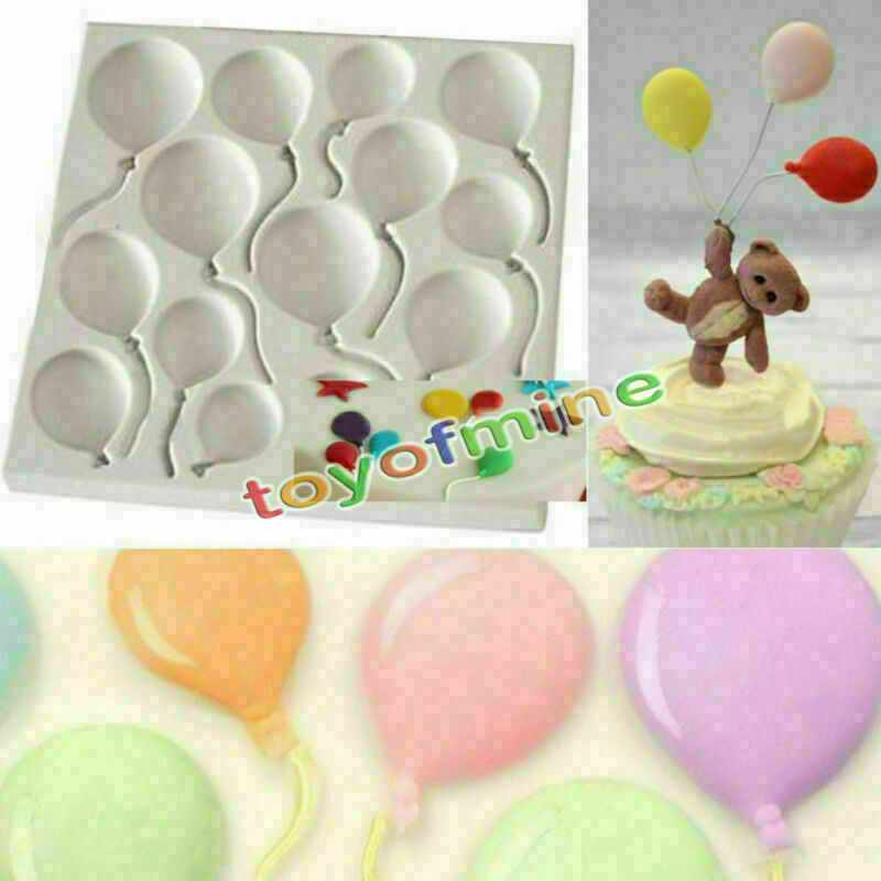 Balloons Silicone Fondant Cake Decorating Sugarcraft Chocolate Mold Baking Tool