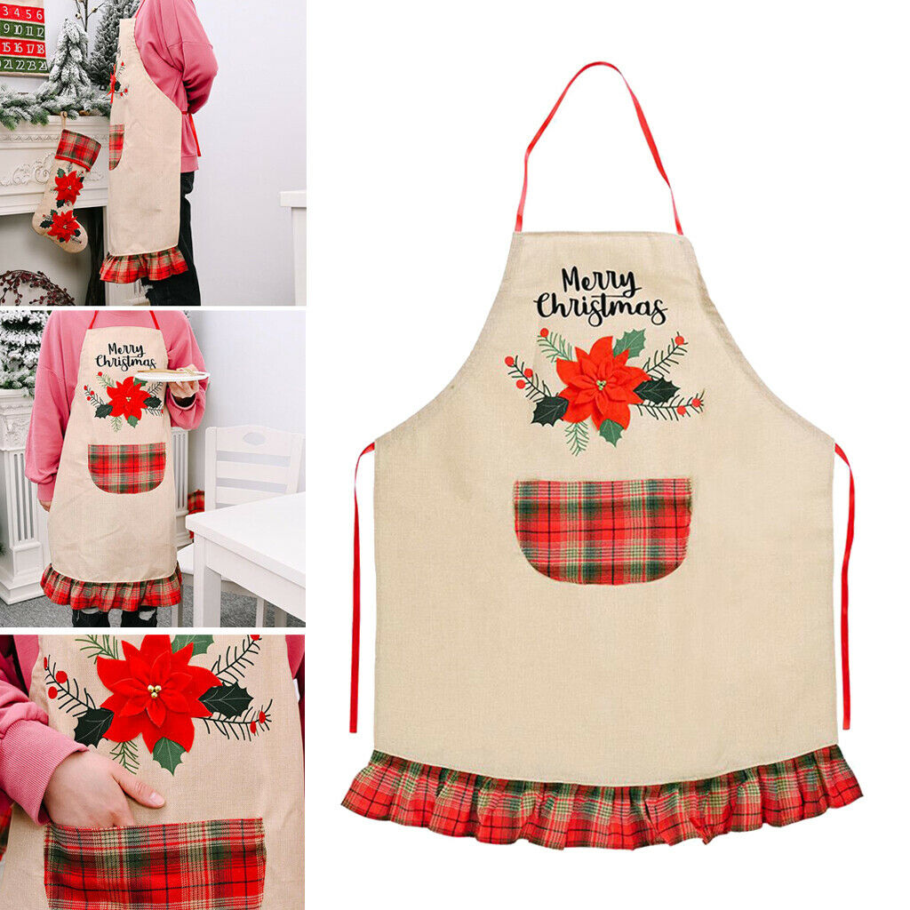 Chef Aprons Kitchen Baking Butcher Cooking Kitchen Catering BBQ Bib Pockets