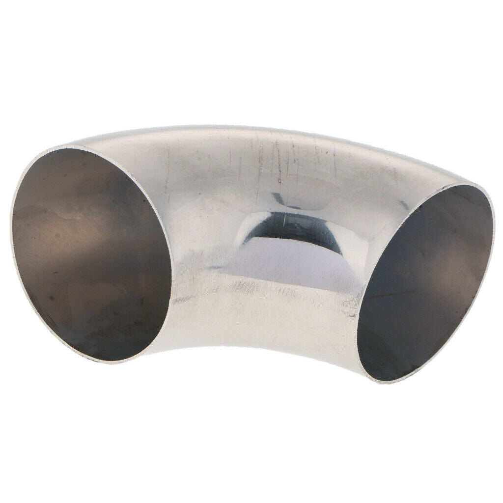 2Pcs 201 Stainless Steel 2.5inch 2" 90° Mandrel Elbow Weldable Exhaust Pipe