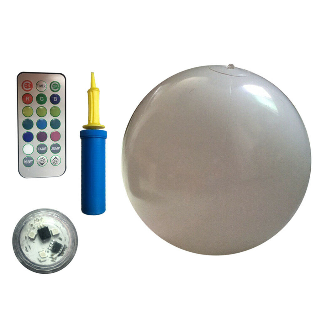 Inflatable Luminous LED Pool Beach Balls For Garden Decoration In The Pool