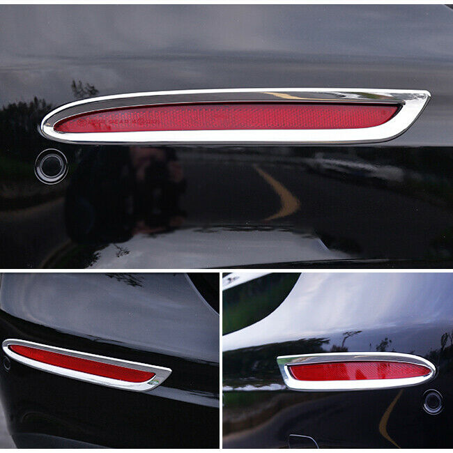 2x Rear Fog Light Frame Trim Lamp Covers Fit for Mercedes W212 W213 E200 E300 An