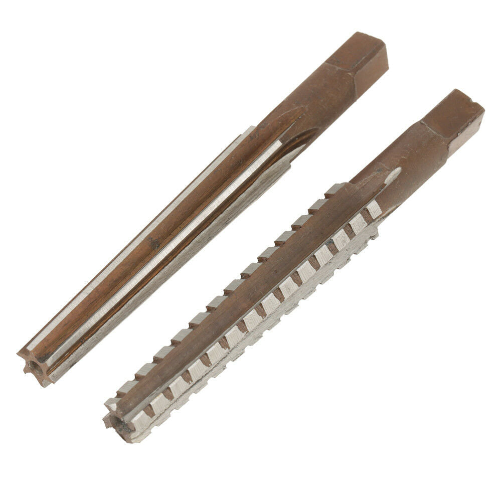 2Pcs MT3 Straight Shank Morse Taper Reamer Set Roughing+Finishing ReamerTool New