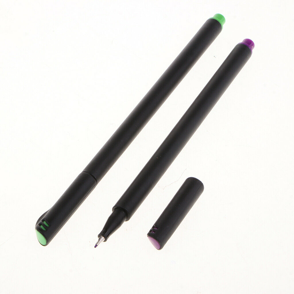 24 Colors Ultra Fine Tip Ink Pens 0.4mm Art Markers
