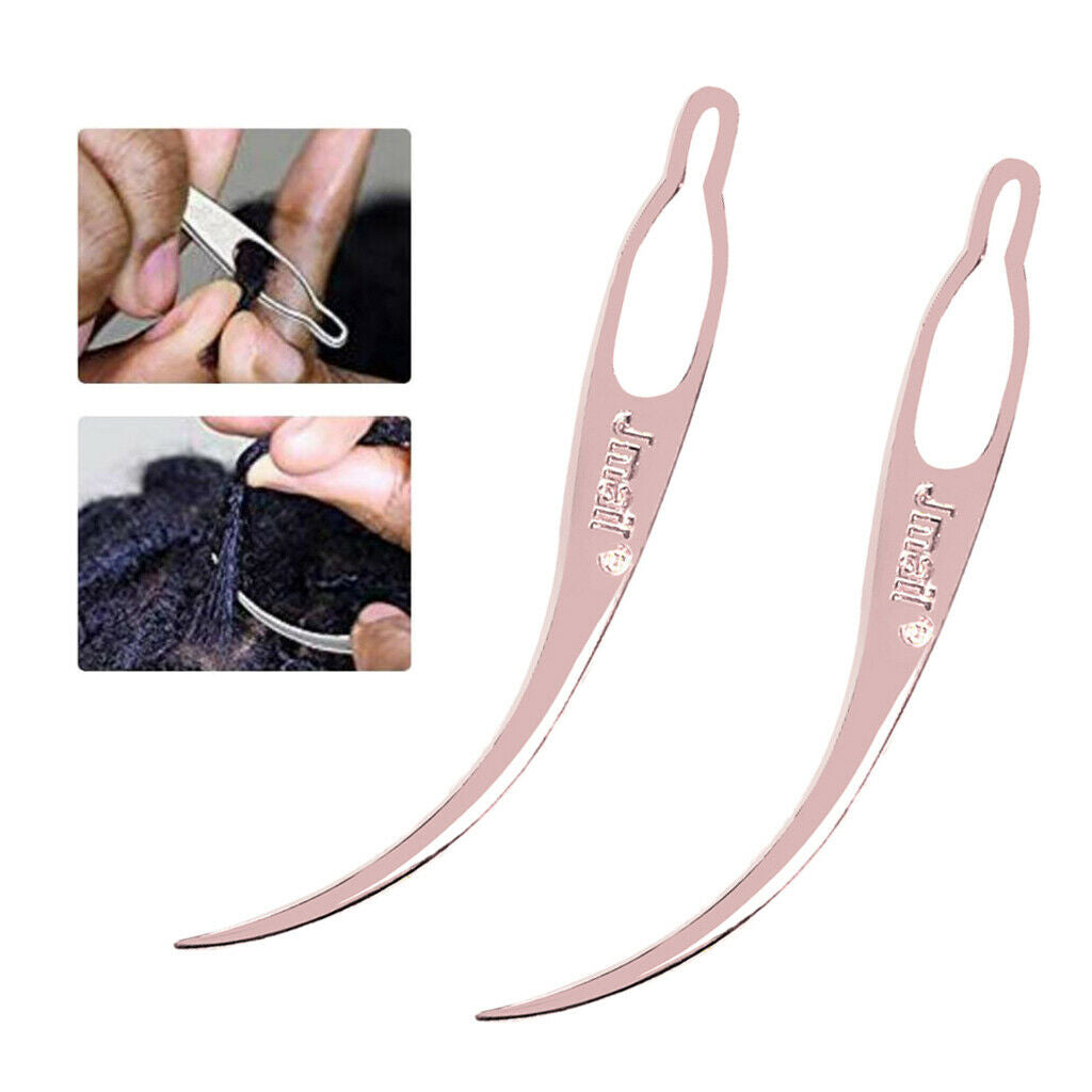 2pcs Dreadlocks Tools Craft Dreadlocks Needle Hair Wig Making Decor 3"