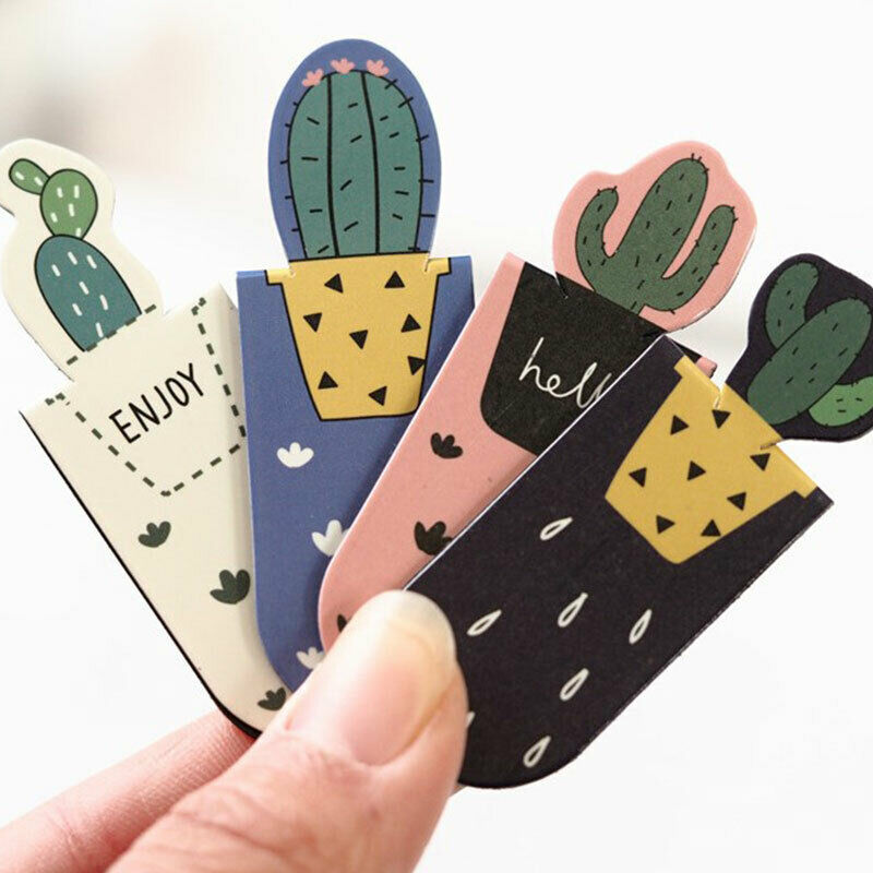 1set/3pcs Fresh Cactus Books Marker of Page Stationery School Office Supp.l8