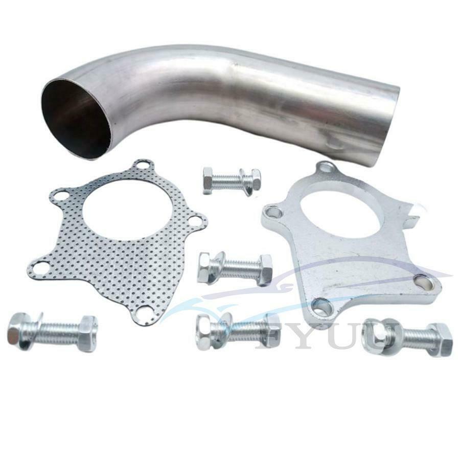 T3/T4 T04E 5 Bolt Flange Stainess 2.5" Turbo Exhaust Downpipe/Dump Pipe + Gasket