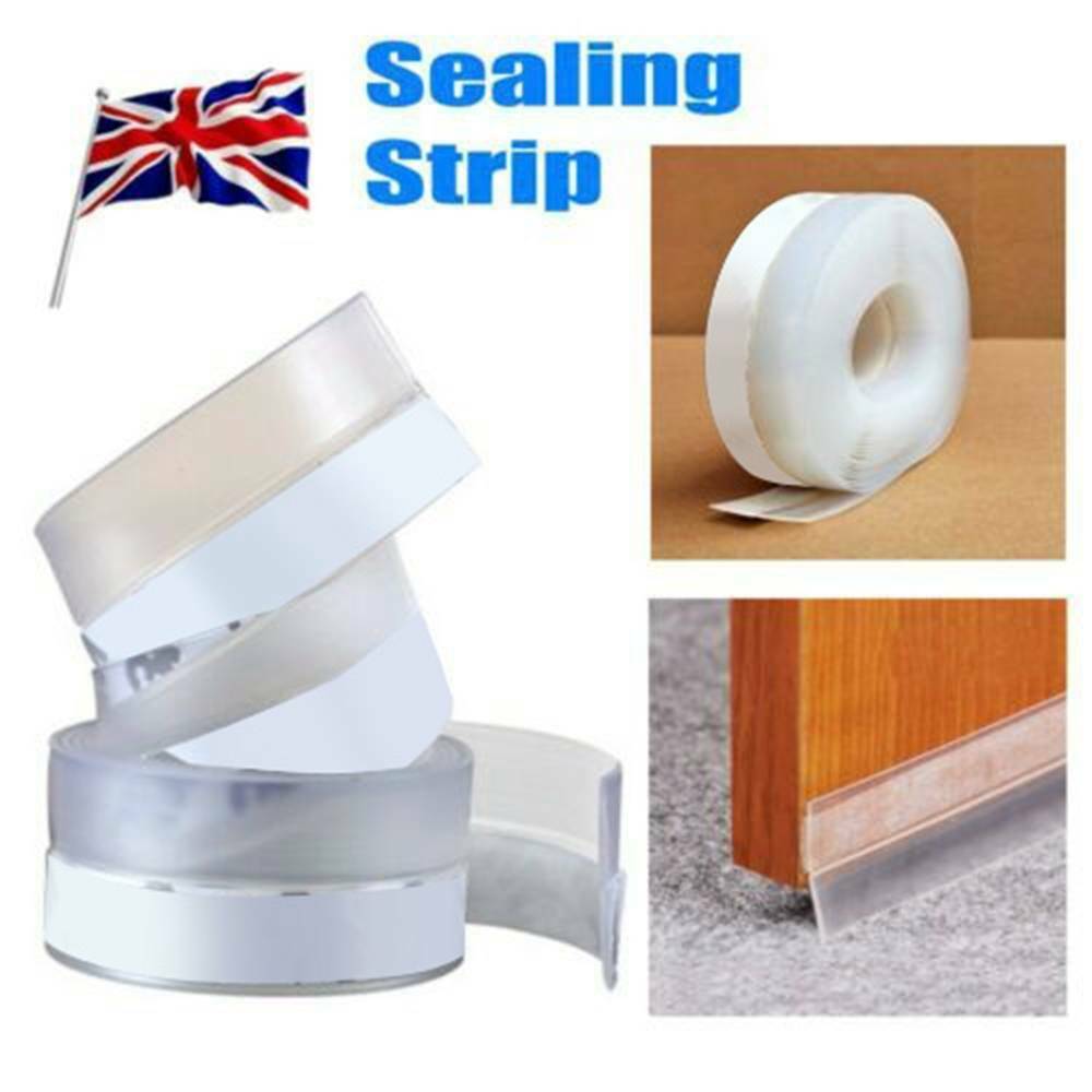 Under Door Draft Stopper Weather Stripping Blocker Window Seal Strip 4M/Roll