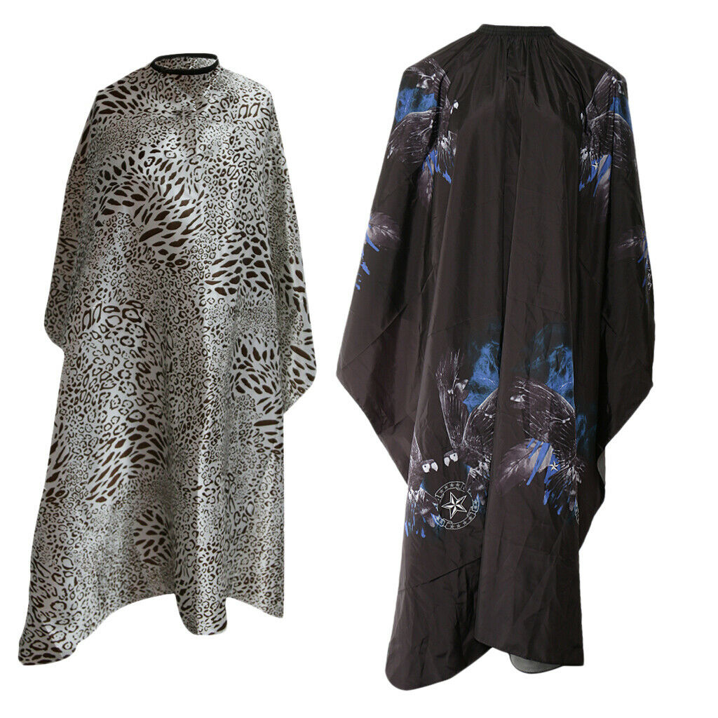 2 Pieces Washable Hair Cutting Capes Gowns Barber Shop Gown Cloth Apron