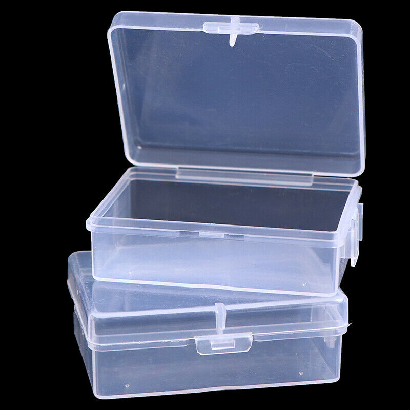 2pcs Transparent Chapter Box Hanging Box Mini Key Photo Boxes Home Storag.l8