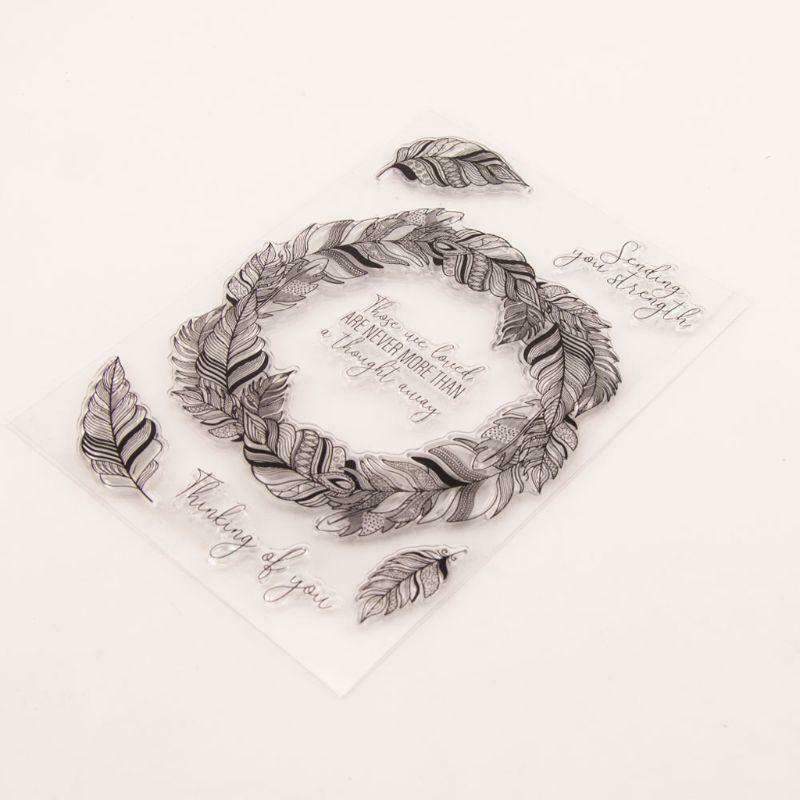 Wreath Silicone Clear Seal Stamp DIY Scrapbooking Embossing Photo Album Decor