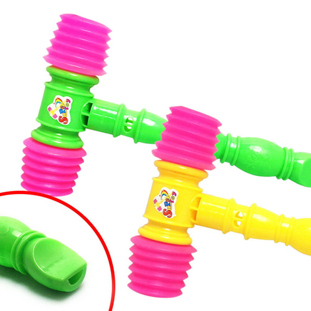 25cm Plastic Whistle Training Toddler Baby Kids Handle Hammer Noisy Whist.l8