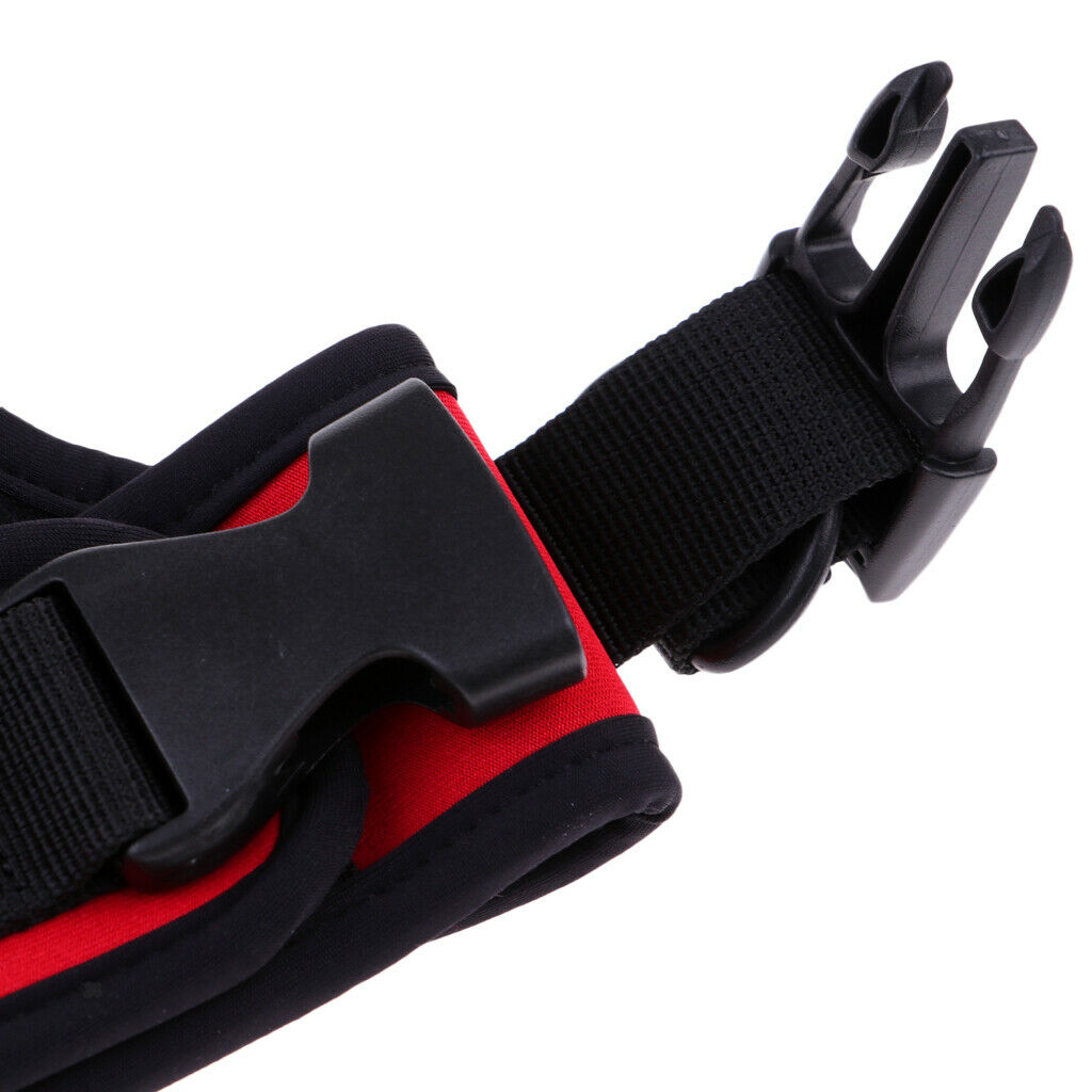 Pack of 2 Dive Sheath Thigh Holster for Snorkeling Gear Equipment Black+Red