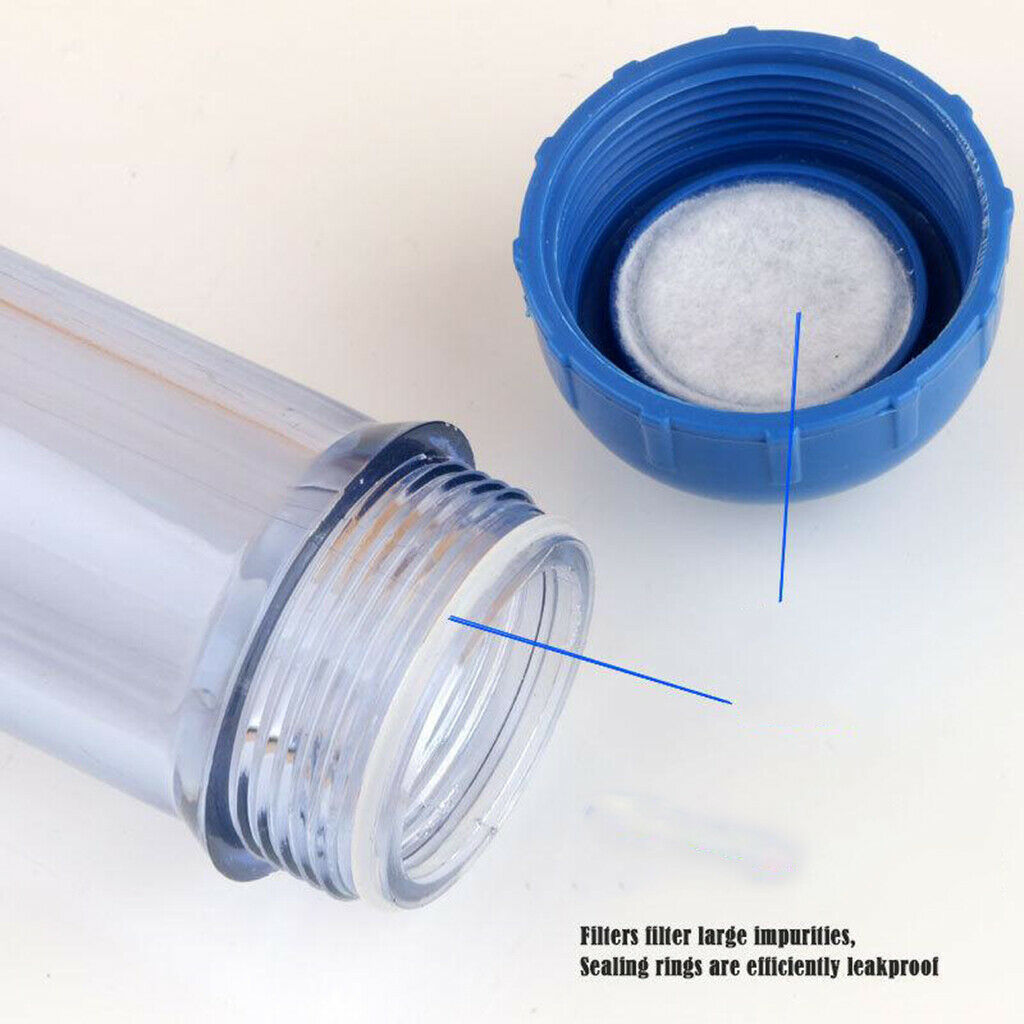 Water Filter Housing Empty Bottle Two Open Ends Refillable Filter Shell