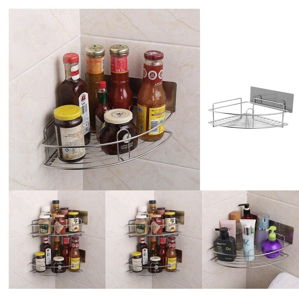 Shower Caddy Corner Shower Basket Stainless Steel Bathroom Shower Organizer