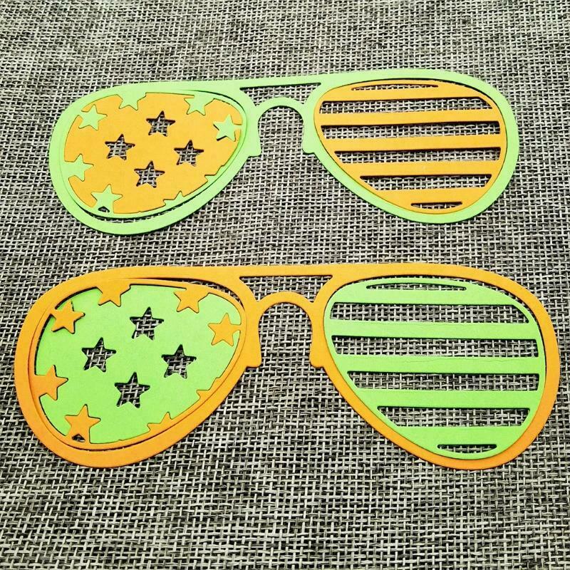 Eyeglasses Metal Cutting Dies Stencil DIY Scrapbooking Album Paper Card Template