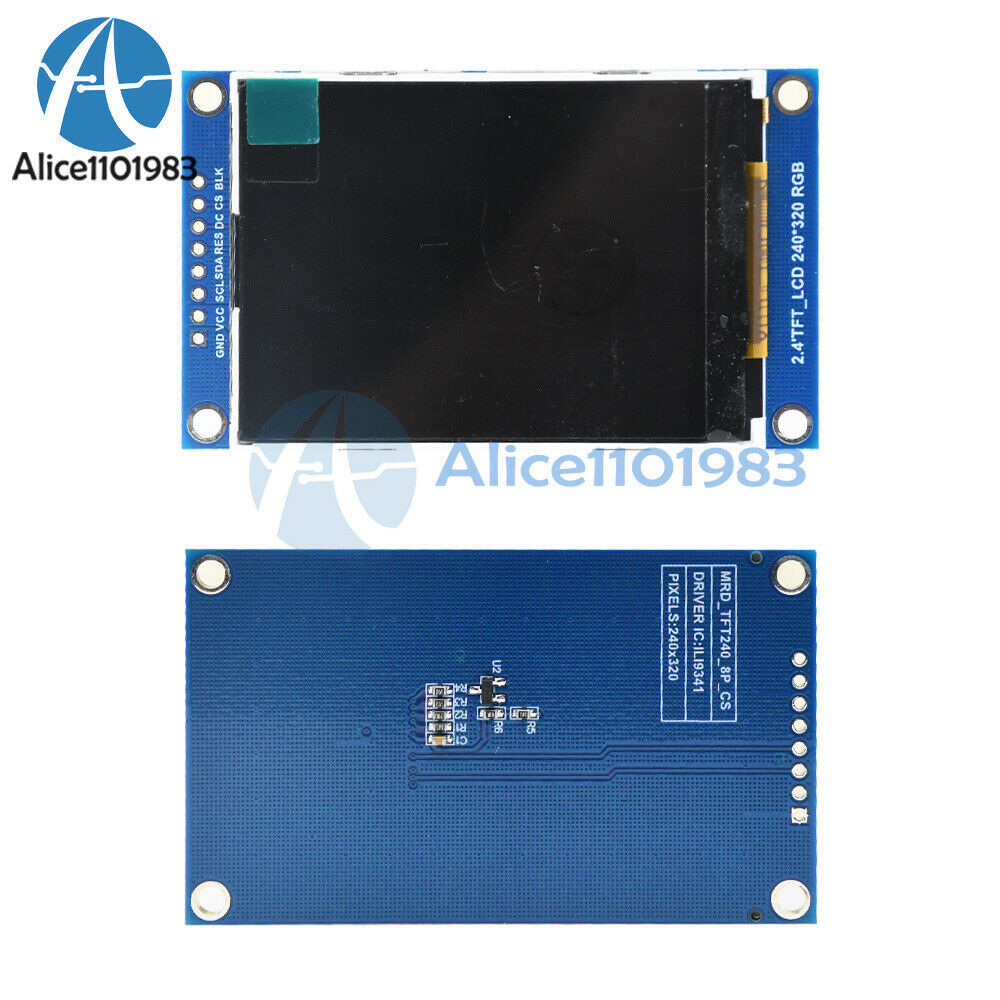 2.4 inch TFT LCD Color Screen SPI Serial Port module ILI9341 Driver 240X320