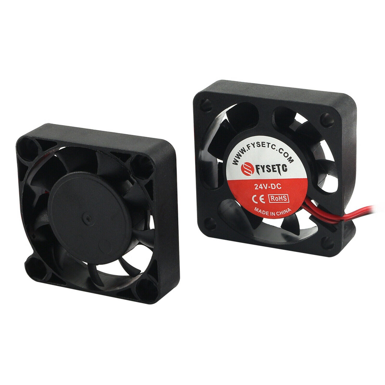 2Pcs 40mm Fan 24V 4010 0.08A Hydraulic Bearing 40x40x10mm Silent High Speed