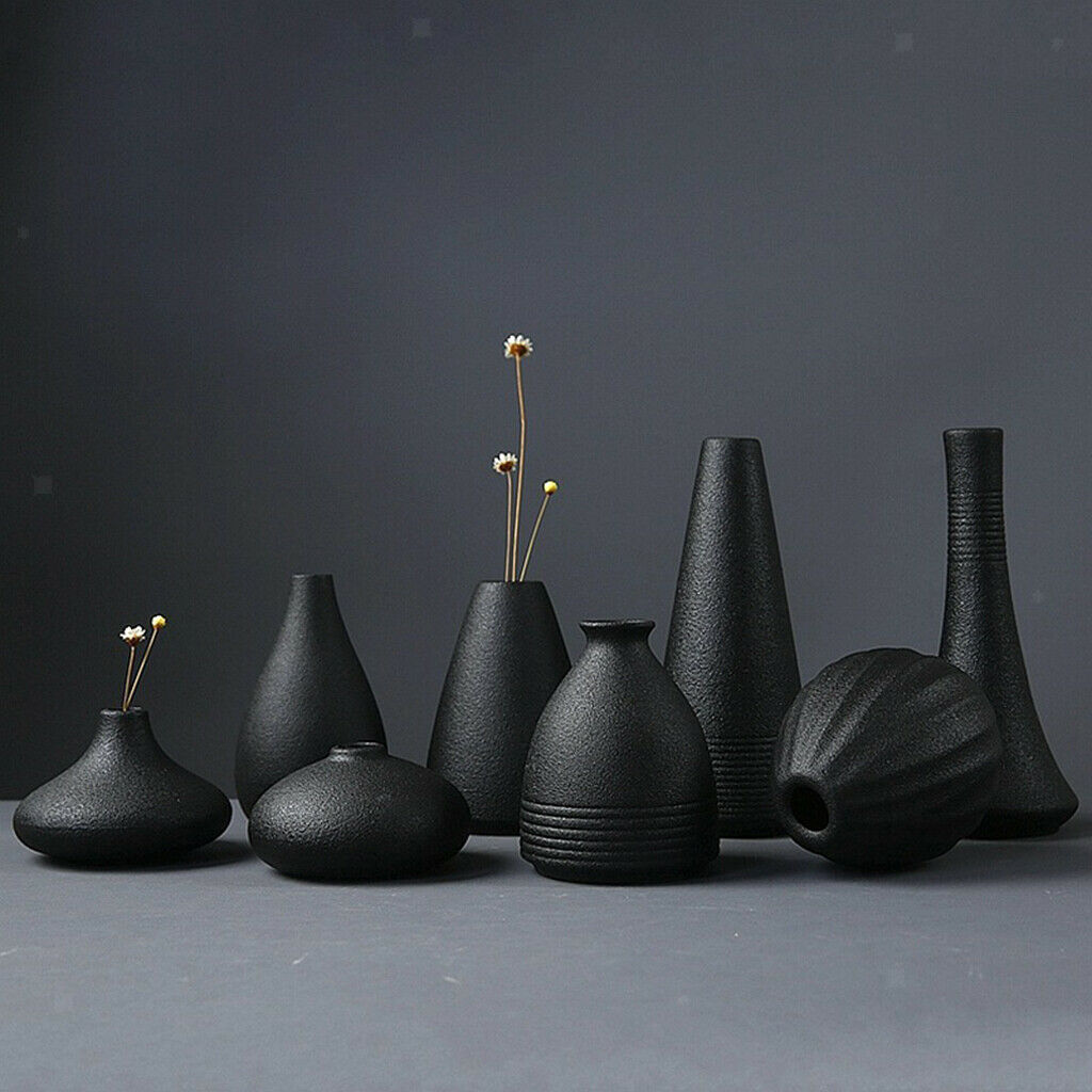 Minimalism Ceramic Flower Vase Sculpture Centerpieces Offices Living Room B