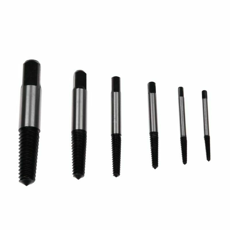 6 Pcs Hardware Tool Screw Bolt Nut Extractor Remover Tools Set W5Q9Q9